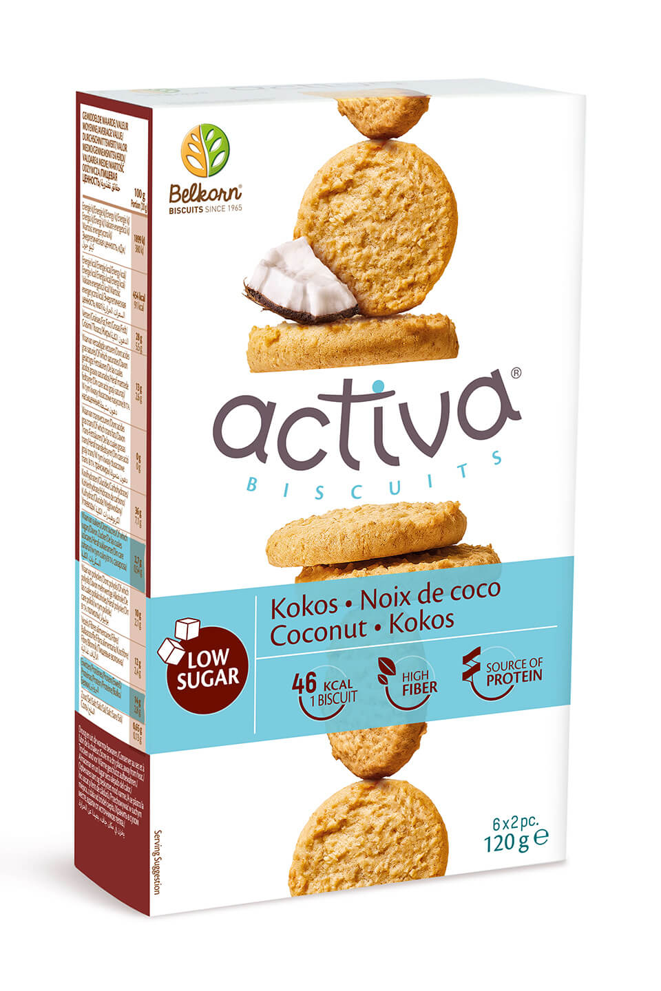 Activa Biscuits noix de coco s.s. 120g